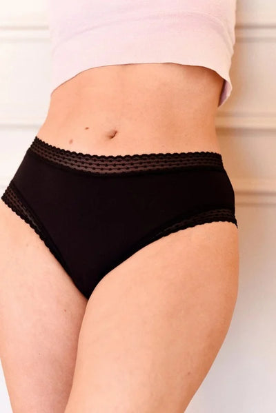 Culotte menstruelle Mathilde de Louloucup – modèle taille haute ultra absorbant pour flux très abondant Card Image