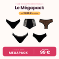 Pack of 5 Louloucup period panties – From light to very heavy flow